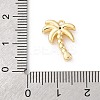 Brass Pave Clear Cubic Zirconia Pendants KK-V016-01G-3