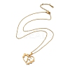 PVD Vacuum Plating 201 Stainless Steel Pendant Necklaces NJEW-R267-02F-G-2