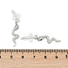 Brass Micro Pave Clear Cubic Zirconia Stud Earrings EJEW-P301-14P-5