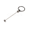 Iron Bar Beadable Keychain Clasps AJEW-R004-02B-2