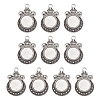 Tibetan Style Zine Alloy Pendant Cabochon Settings PALLOY-YW0001-72AS-1