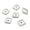 Brass Rhinestone Spacer Beads KK-I362-01A-01S-2