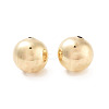 Round Rack Plating Brass European Beads LS-KK-G512-08G-1