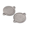 Tarnish Resistant 201 Stainless Steel Cabochon Connector Settings STAS-K217-38-2