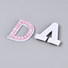 26Pcs Letter A~Z Glass Rhinestone with Plastic Cloth Patches PATC-T002-01-4