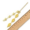 Summer Beach 304 Stainless Steel Shell Starfish Link Chain Bracelet Making AJEW-JB01620-3