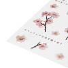 Flower Pattern Waterproof Self Adhesive Hot Stamping Stickers DIY-I063-12-4