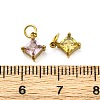304 Stainless Steel Rhinestone Pendants STAS-E550-41G-3