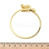 Brass Micro Pave Clear Cubic Zirconia Cuff Bangles BJEW-F513-04G-5
