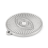 Tarnish Resistant 304 Stainless Steel Pendant Cabochon Settings STAS-F287-44P-3