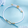 1pc Adjustable Nylon Cord Slider Bracelets for Women BJEW-LP0001-33B-G-3