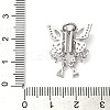 Brass Micro Pave Cubic Zirconia Slide Charms KK-G503-37P-03-3