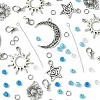 DIY Ocean Theme Glass Seed & Alloy Pendant Jewelry Kits DIY-FS0006-16-2