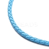 Braided Round Imitation Leather Bracelets Making BJEW-H610-01G-3