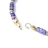 Faceted Rondelle Cubic Zirconia Beaded Bracelet Making KK-F892-25G-2