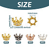 20Pcs 4 Colors Zinc Alloy European Beads FIND-TA0004-03-3