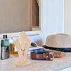 Bust Wooden Necklace Display Stands NDIS-WH0009-17-5