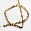 Electroplate Non-magnetic Synthetic Hematite Beads Strands G-J165-3mm-02-2