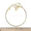 Butterfly Alloy Arm Cuff Bangles for Girl Women LS-AJEW-A063-01I-G-5