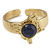 Natural Lapis Lazuli Finger Rings RJEW-U027-05G-07-2