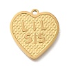 304 Stainless Steel Pendants STAS-R131-14G-1