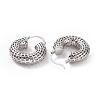Brass Hollow Out Round Hoop Earrings for Women EJEW-C008-10P-2