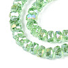Electroplate Glass Beads Strands EGLA-T021-20H-3