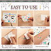 9 Sheets 9 Style Creative Fluorescent Face Tattoo Paper Stickers STIC-TA0002-01-5
