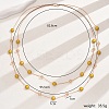 Elegant Double Layered Iron Bead Necklace for Women's Party Wear AT0046-1-1