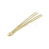 Brass Round Snake Chains Tassel Big Pendants KK-P227-07G-3