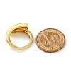 Rack Plating Brass Micro Pave Clear Cubic Zirconia Open Cuff Finger Rings for Women RJEW-M028-95G-5