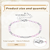 1Pc Natural Rose Quartz Round Beaded Bracelets for Women Men BJEW-LP0015-14-2
