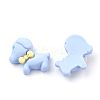 Opaque Resin Puppy Cabochons CRES-S304-63-3