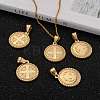 304 Stainless Steel Pendants Ion Plating(IP) STAS-O065-18-5
