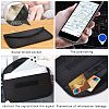 Carbon Fiber Key Car Wallets Car Bag Key Purse Pouch AJEW-WH0029-36-4