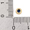 Rack Plating Flat Round Brass Micro Pave Cubic Zirconia Cabochons KK-F874-03G-02-3