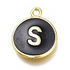 Brass Enamel Pendants KK-H103-02S-G-1