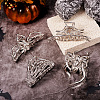 4Pcs 4 Style Halloween Alloy Claw Hair Clips for Women Girls AJEW-TA0001-90-6