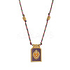 Brass and Enamel Pendant Necklaces FS-WG2CA9F-10-1