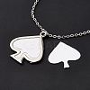 Sublimation Blank Aluminum Pendant Necklace LS-NJEW-E020-02P-01-5