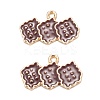 Alloy Enamel Pendants ENAM-O048-02KCG-2