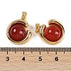 Natural Carnelian(Dyed & Heated) Pendants KK-P283-47G-3