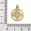 Brass Micro Pave Cubic Zirconia Pendants KK-I360-060G-3
