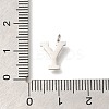 304 Stainless Steel Micro Pave Cubic Zirconia Pendants STAS-H228-06P-Y-3