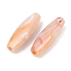 Two Tone Opaque Acrylic Imitation Gemstone Beads OACR-T033-09A-2