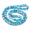 AB Color Plated Transparent Glass Beads Strands EGLA-P051-06A-A10-3