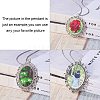 Oval Clear Glass Cabochon Cover DIY-PH0018-99AS-6