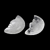 Natural Quartz Crystal Carved Healing Moon with Human Face Figurines G-B062-06F-3