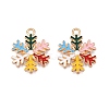 Christmas Theme Alloy Enamel Pendants ENAM-T020-10C-2