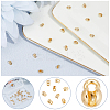 40Pcs Brass Bead Tips KK-BBC0025-34-6